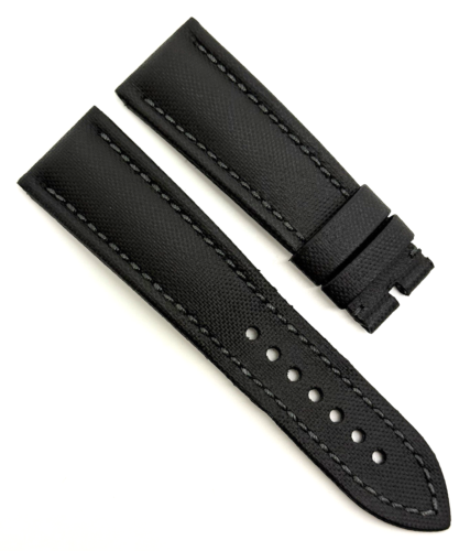 Auténtica correa de reloj Blancpain Fifty Fathoms 23 mm x 20 mm tela de vela negra OEM