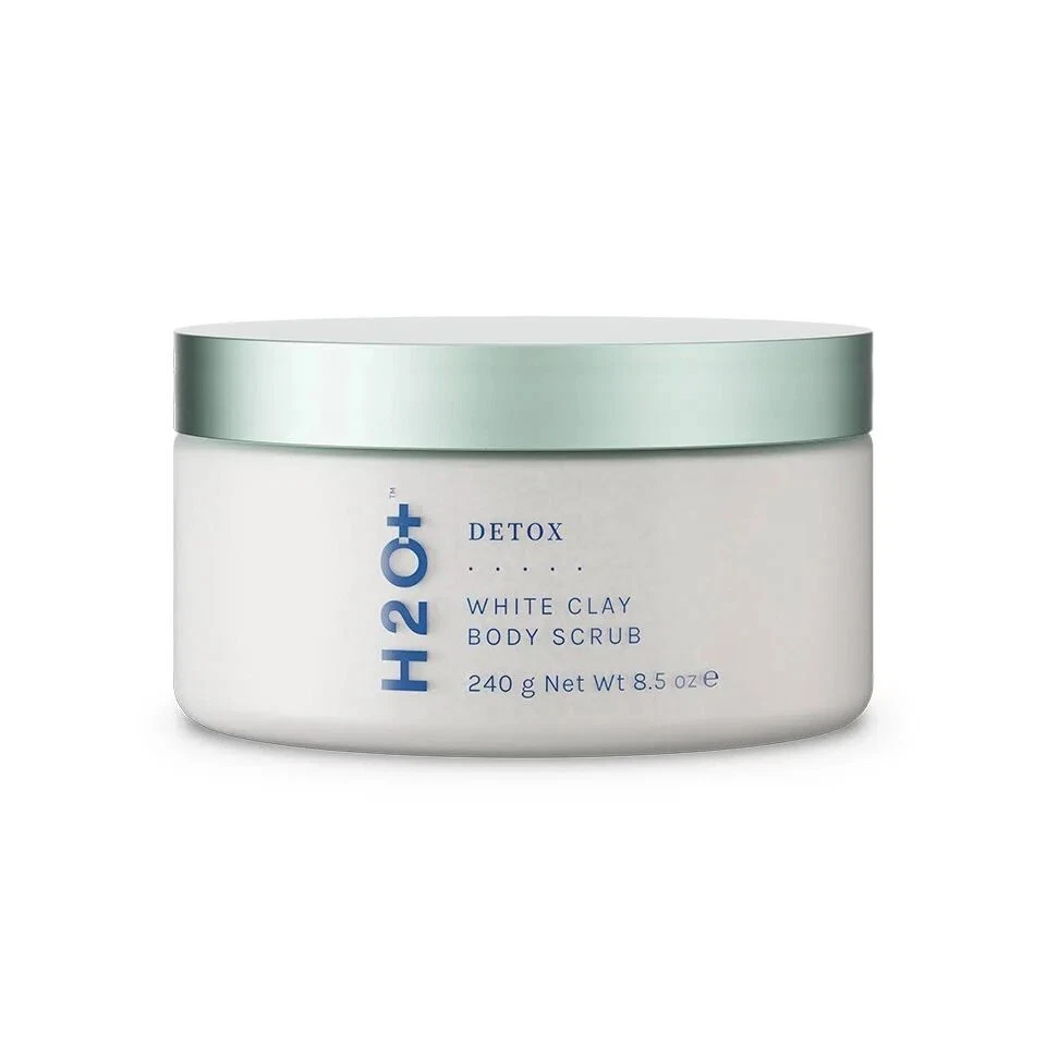 H2O+ 排毒白色粘土身体磨砂膏 8.5 盎司密封  — 第 3/4 张图片