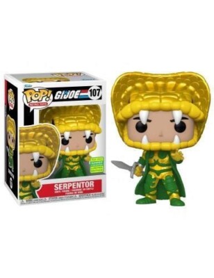 FUNKO RETRO SPIELZEUG: G I JOE - SERPENTOR LIMITIERT 3,75'' POP VINYL FIGUR 107 NEU