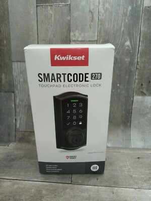 Kwikset SMARTCODE 270 Touchpad Electronic Lock 992700-003 Venetian Bronze