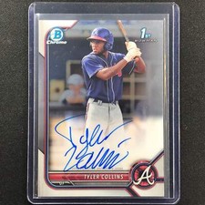 2022 Bowman Chrome TYLER COLLINS 1st Bowman Prospect Auto Base #TCS