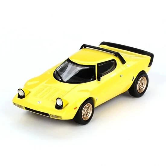 ミニカー LANCIA STRATOS L'AUTOMOBILE Mini GT 1:64 Diecast Model Car Lancia Stratos HF Stradale Giallo