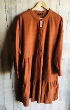 NWT Madewell Flannel Midi Dress Swing Trapeze Rust Cottagecore Plus 3X