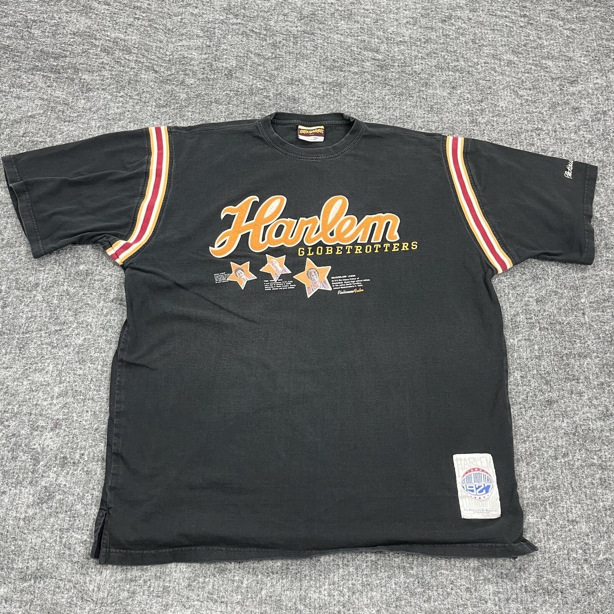 Fubu Harlem Globetrotters ゲームシャツ bboy b系 Vintage Harlem Globetrotters Fubu Shirt Mens Extra Large Black