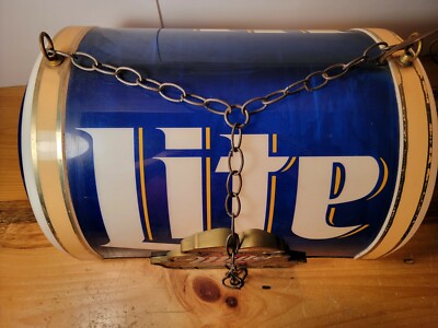 MILLER LITE POOL TABLE LIGHT FROM ~
