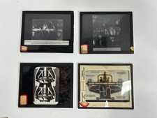 Kodak Lantern Slides 4pc VTG US Navy David Taylor Ship Muscle Shoals Munitions