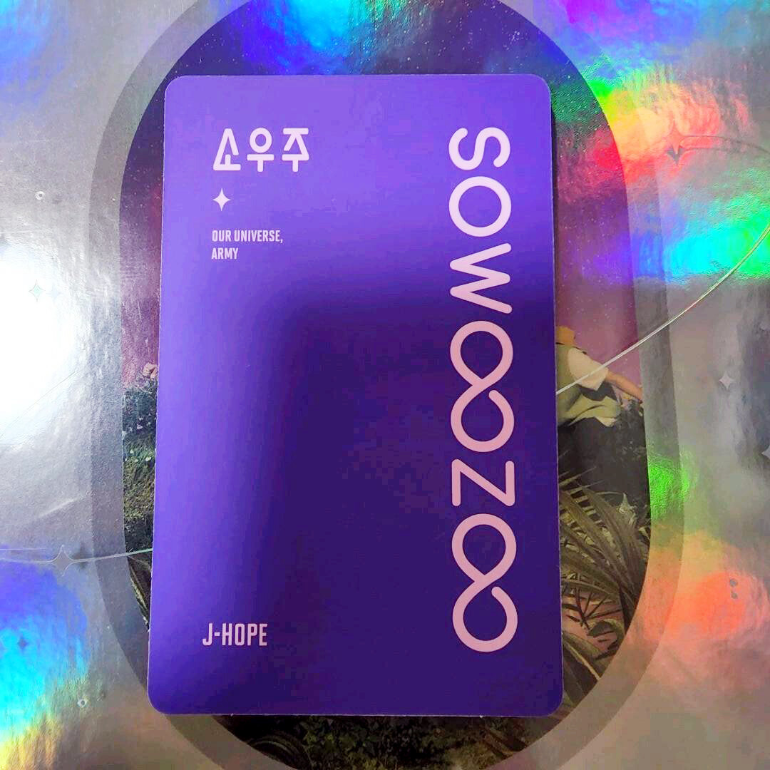 BTS SOWOOZOO Blu-ray Official Photo card JUNGKOOK V JIMIN