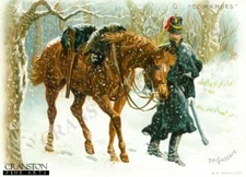 Harry Payne military art art post card Comrades - 7th (Queen's Own) Hussars