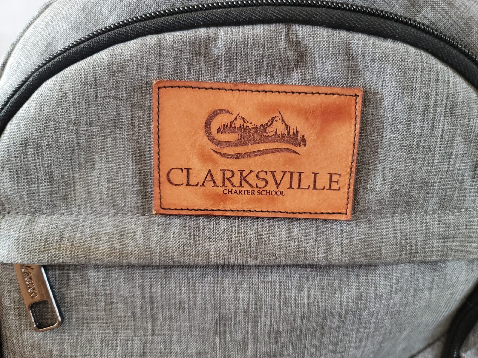Clarksville Hatchback Backpack Gray Polyester Lap… - image 12