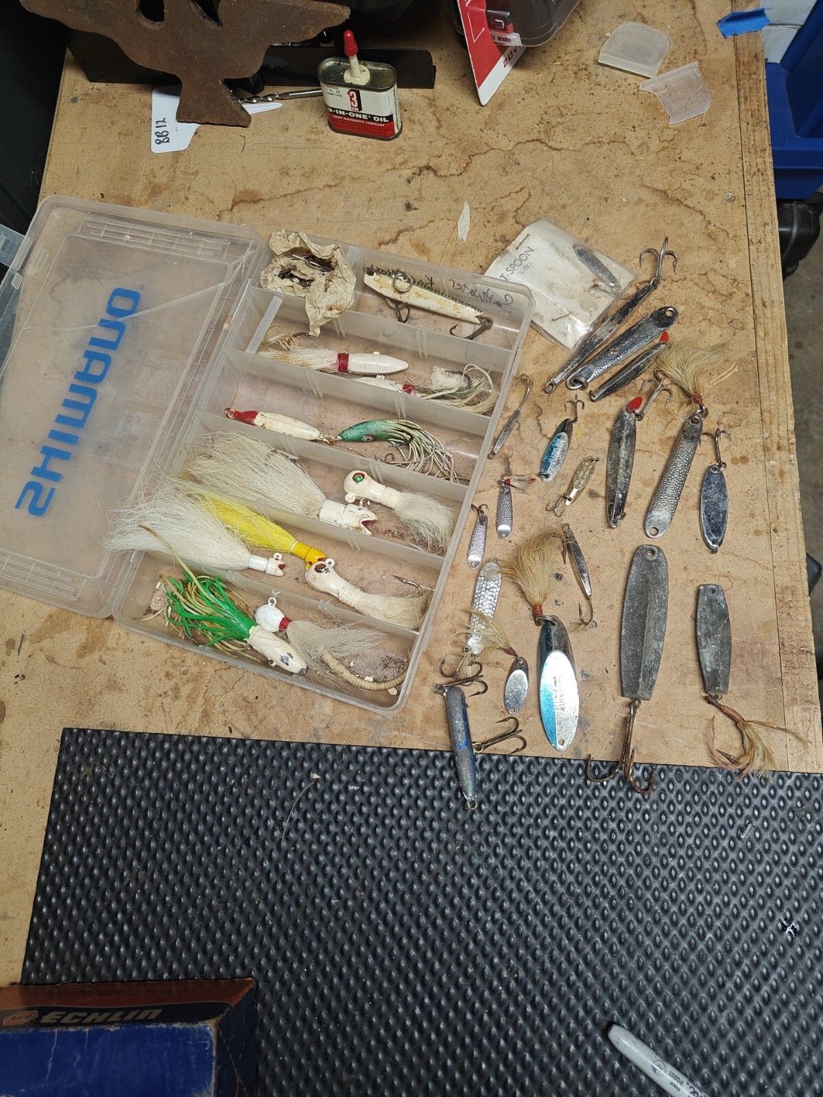 Striper Lures,Vintage Jigs Lot ,Saltwater Lures,Bluefish Lures Kastmaster & More - Image 9