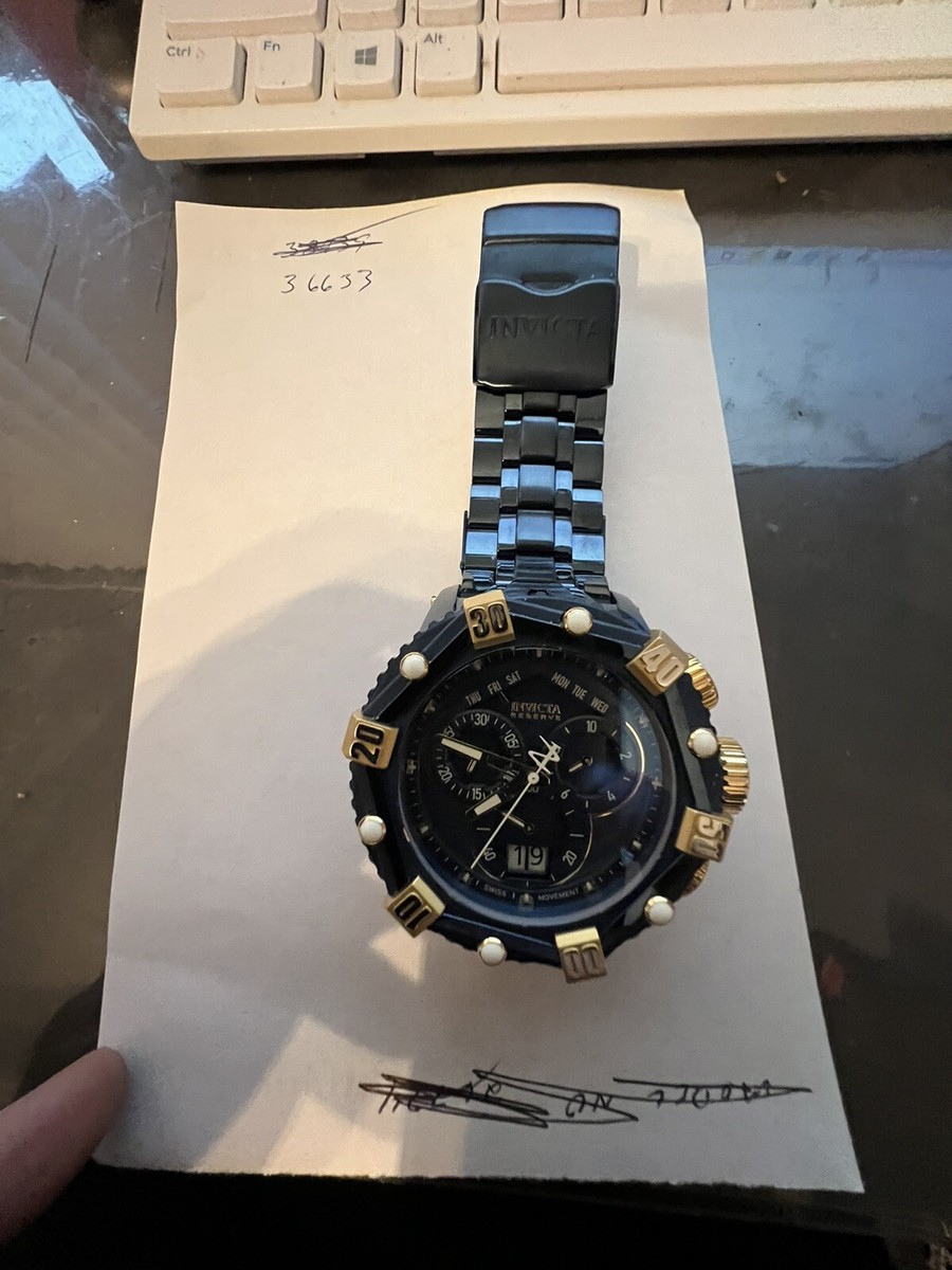 Invicta Orologio Analogico al Quarzo Uomo con Cinturino in Silicone 33033