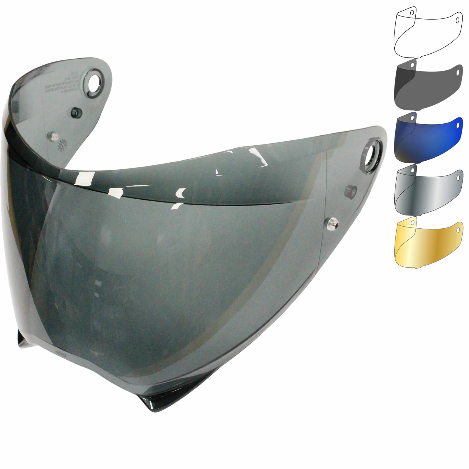 Visiera casco moto HJC HJ-32 per F70 trasparente fumo scuro argento blu oro