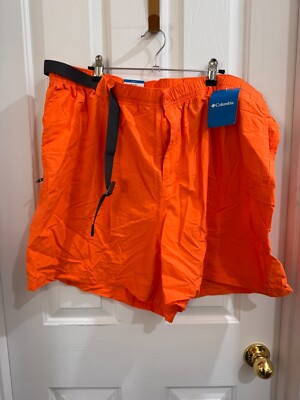 Columbia Sandy River Shorts Women's Size 3XL Inseam  Bright Orange Shorts New
