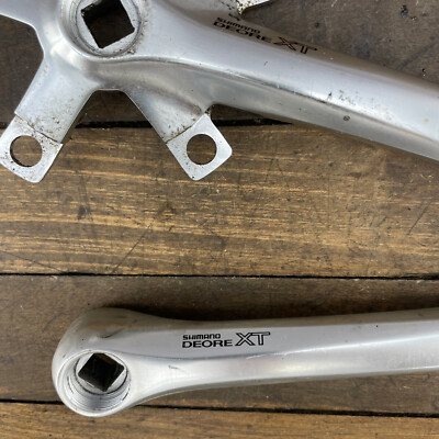 Vintage Shimano Deore XT FC-M737 Crank Set 175 mm 94 58 BCD