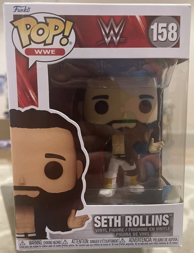 WWE - Seth Rollins #158 Funko Pop Vinyl Figure NEW + Pop Protector