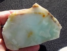 Blue Ice Quartz  Rare Beautiful Color Slab New Find 96 Grams- 3.4 Oz Nevada
