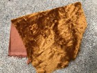 New ListingGolden Brown 1/4 Inch Mohair Fabric Teddy Bear 36 Inches Long 26 Inch Wide New