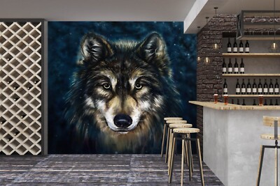 3D Wolf King 1382 Wallpaper Mural Wall Print Wall Wallpaper Murals US Coco