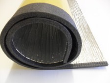Fire Retardant Selfadhesive Foil backed PE Foam Under Car Bonnet 0.5m x 1m x 8mm