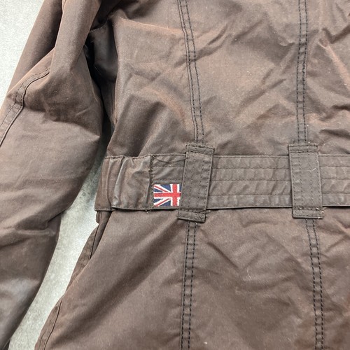 Barbour Brown International Waxed Trench Coat Women’s UK 10 - Bild 9 von 10