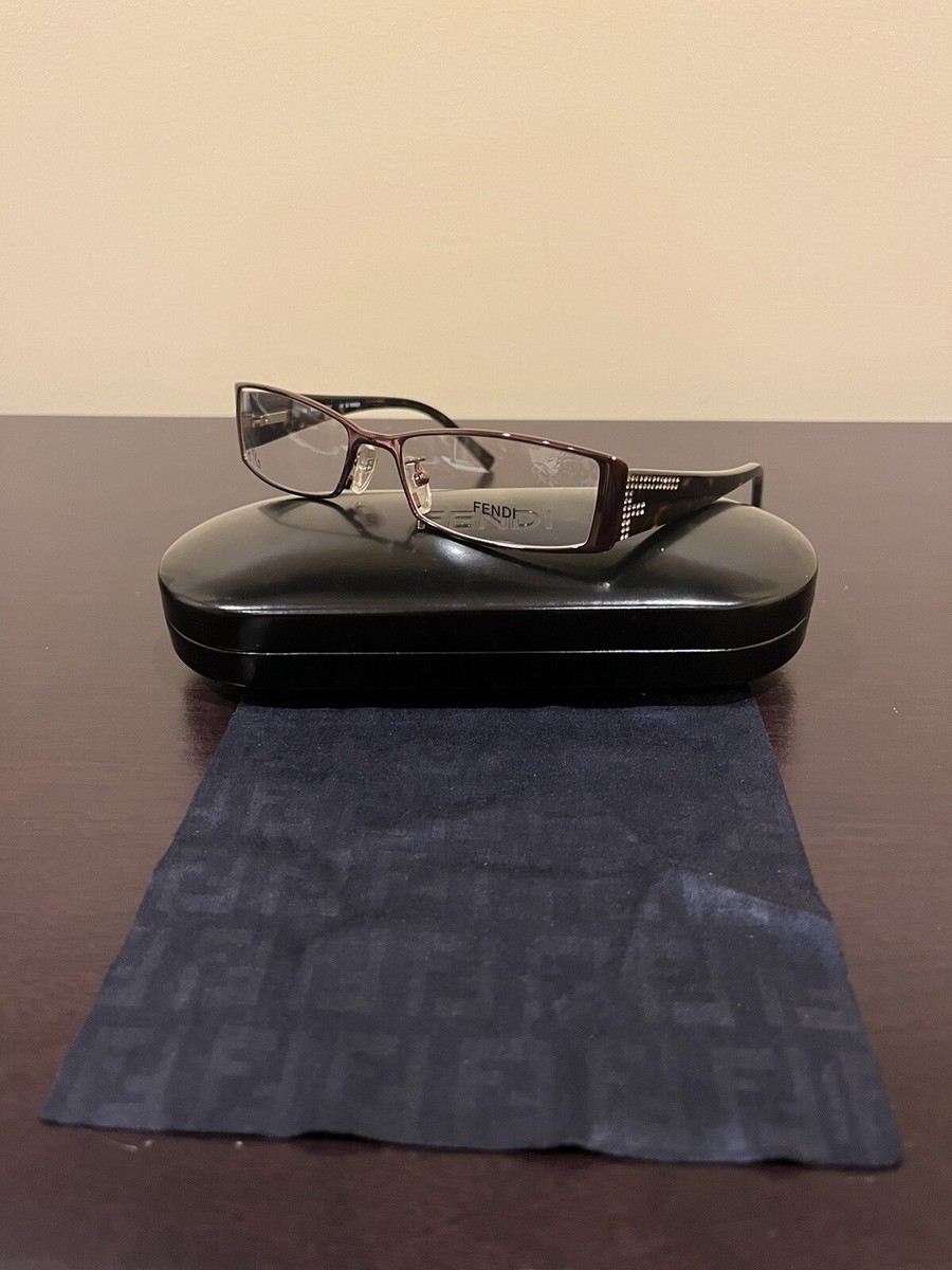 NEW Fendi F602R 700 Copper Brown Crystals EYEGLASSES GLASSES