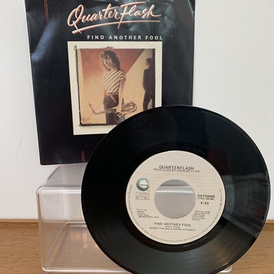 QUARTERFLASH Find Another Fool Vinyl 7'' Single 1981 Record Picture Sleeve GEFFEN