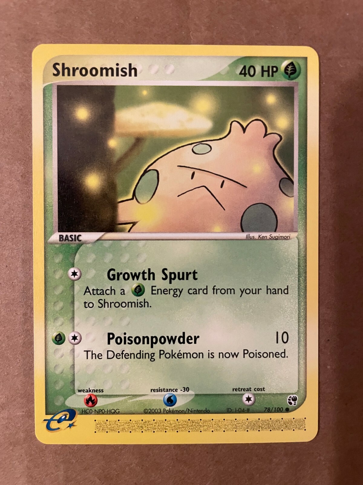 Pokemon Shroomish 78/100 Ex Sandstorm NM See Pictures