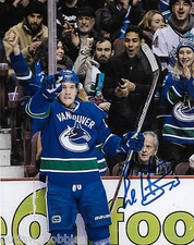 Vancouver Canucks Bo Horvat Signed Autographed 8x10 NHL Photo COA FF