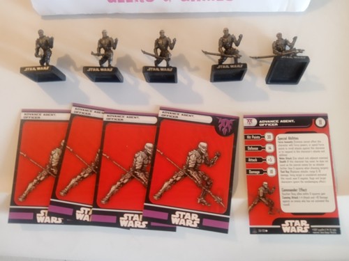 Star Wars Miniatures ALLIANCE AND EMPIRE 5 Advance Agent, Officers 58/60 - Picture 2 of 2