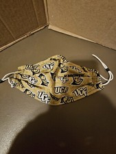 HAND MADE FABRIC FACE MASK ADULT Med, UCF, NEW