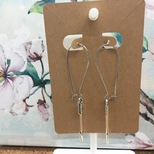 3  Silver-tone Earring Set Boho Retro Dangle Drop Hook New Free Ship 3868