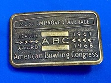 1967 - 68 Most Improved Bowling Average - Blank - Belt Buckle Abc League Award