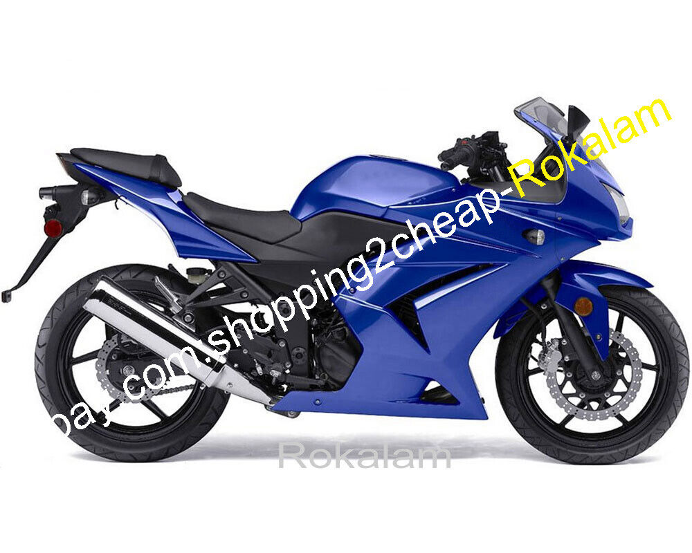 For Kawasaki Ninja ZX 250R 2008 2009 2010 2011 2012 EX250 Blue ABS Fairing  Kit