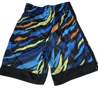 Adidas Kids Boys Black Blue Orange Green Patterned Logo Athletic