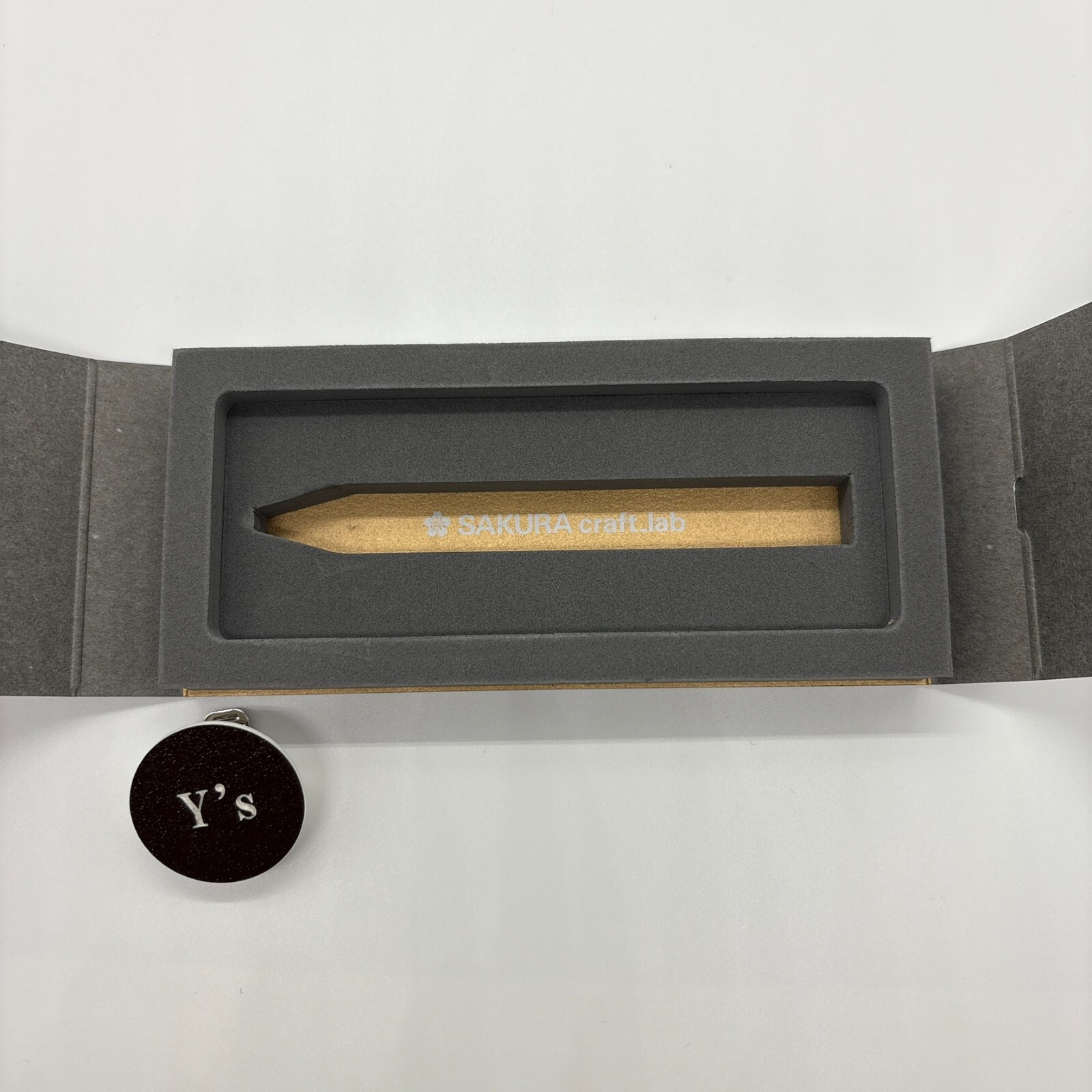 Sakura Craft Lab 003 Ballpoint Pen Black Ink Brass Body Japan Limited Gold New