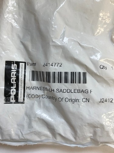 Original OEM NOS INDIAN MOTORCYCLE LEFT HAND SADDLEBAG WIRE HARNESS P/N 2414772 - Picture 3 of 4