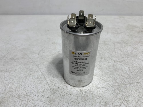 Titan Pro TRCFD255 Motor Dual Run Capacitor 440/370VAC 60/50 Hz 25+5 MFD - Picture 2 of 4