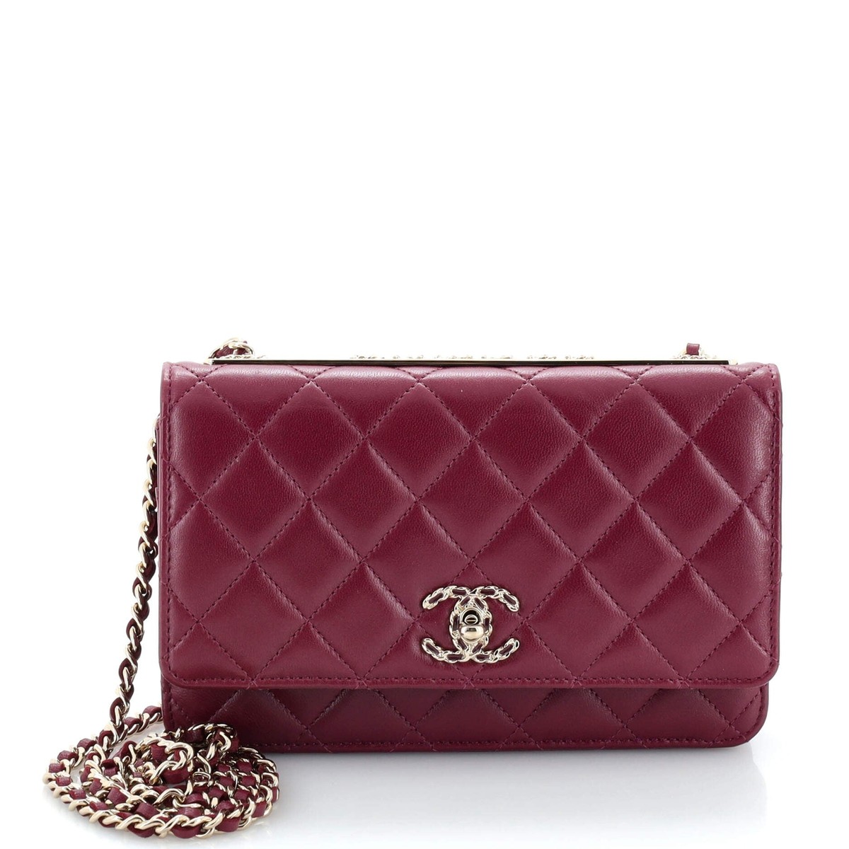 chanel trendy wallet on chain