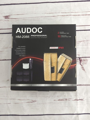 Shaver & Trimmer, Audoc HM-2088 Professional, 4 pc guide combs, foil shaver - Picture 8 of 10