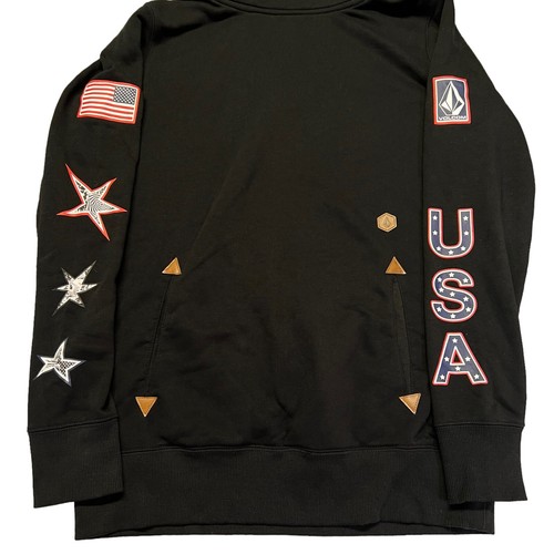 Volcom 2022 Women’s Small USST Team Olympic Tower Pullover Fleece Hoodie USA - Picture 18 of 22