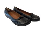HUSH PUPPIES H55383 Black Leather SLIP LOAFER Shoes WOMEN'S Size 10 M LOOK