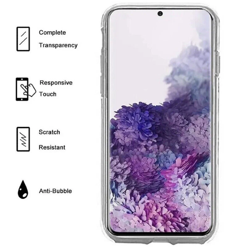 360 GRAD HANDY HÜLLE FÜR SAMSUNG SCHUTZHÜLLE TPU SILIKON KLAR HUAWEI CASE COVER - Bild 4 von 4