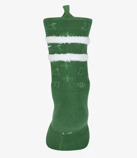 NUEVO CON ETIQUETAS TALLA 3y-5y JUVENTUD Nike ELITE Medias de Navidad Calcetines Verdes Blancos Niños Foto 2 de 3
