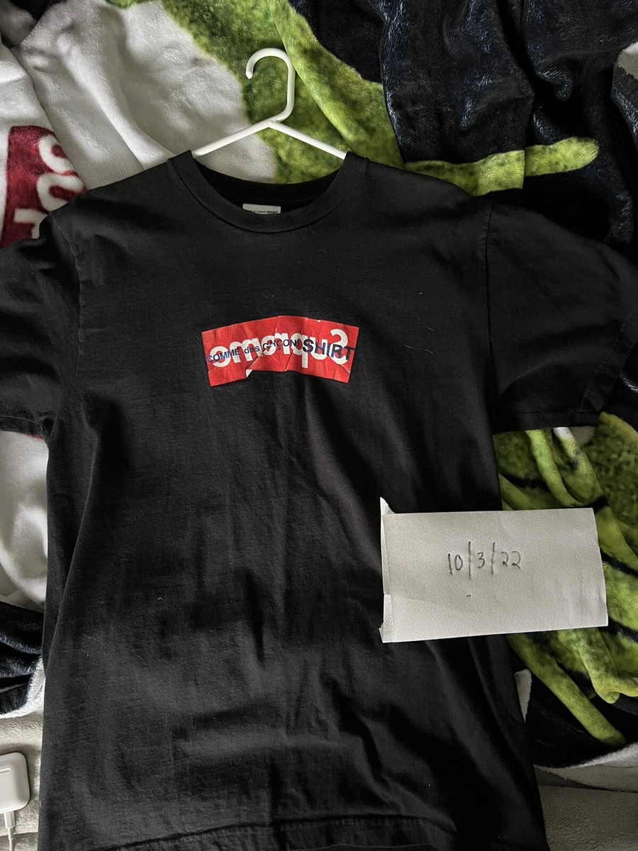 Supreme x Comme Des Garcons CDG Shirt Box Logo Tee Black