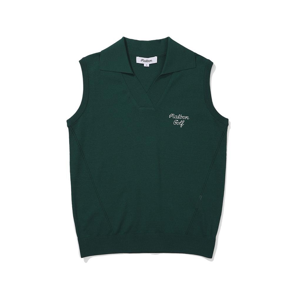 ■Malbon Golf■ [WOMENS COLLECTION] Knit collar one-piece How Malbon's new women's line is reimagining vintage golf