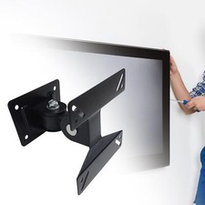 Support TV mural pivotant et inclinable pour salon, avec vis, support TV