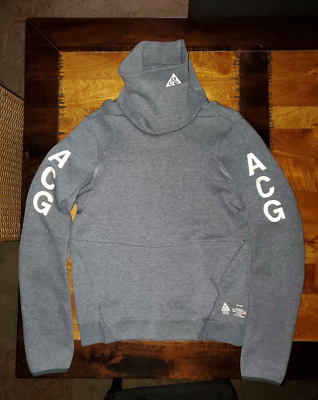 NikeLab ACG Tech Fleece Funnel Carbon Heather 816734-091 Men