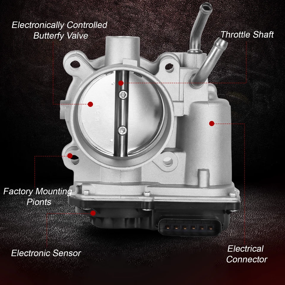 Throttle Body For Hyundai Elantra 11-17 Tucson Kia Forte Forte5 14-17 1.8L 2.0L - Image 3 of 4