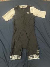 SL3S M Aerodynamic Triathlon Suit Size L Blk Wht SS NWT