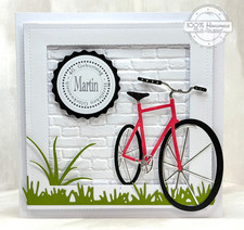 🚲 Exklusive Handgefertigte Fahrrad-Karte zum Geburtstag – Personalisiertes Unik